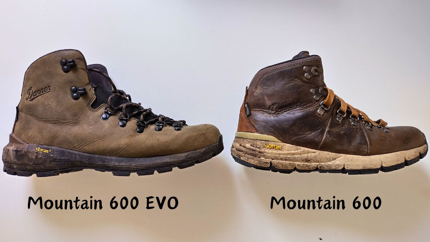 Danner Mountain 6600 EVO and Danner Mountain 6600 side by side