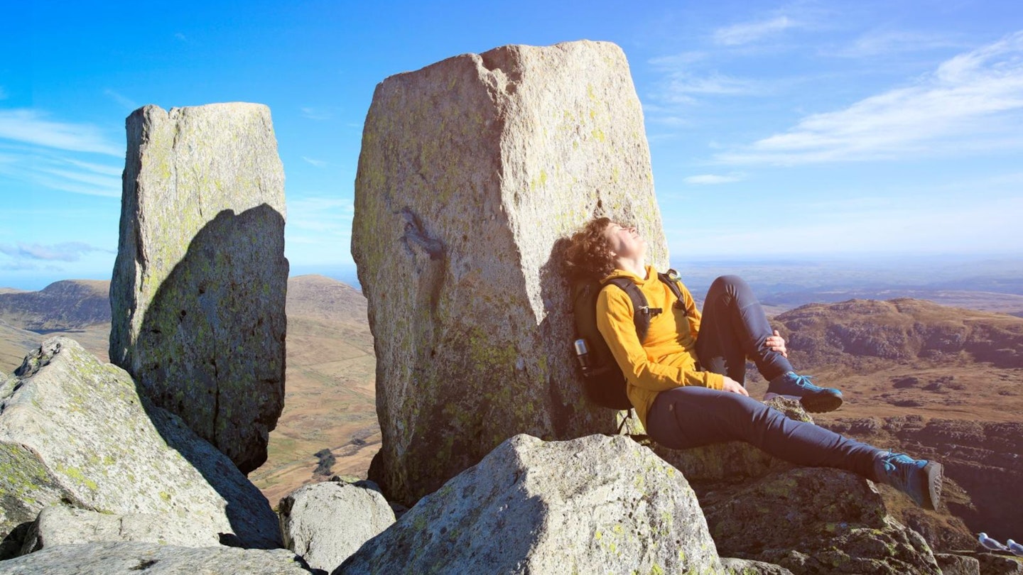 Adam _ Eve Summit of Tryfan North Wales Snowdonia Tryfan Photo