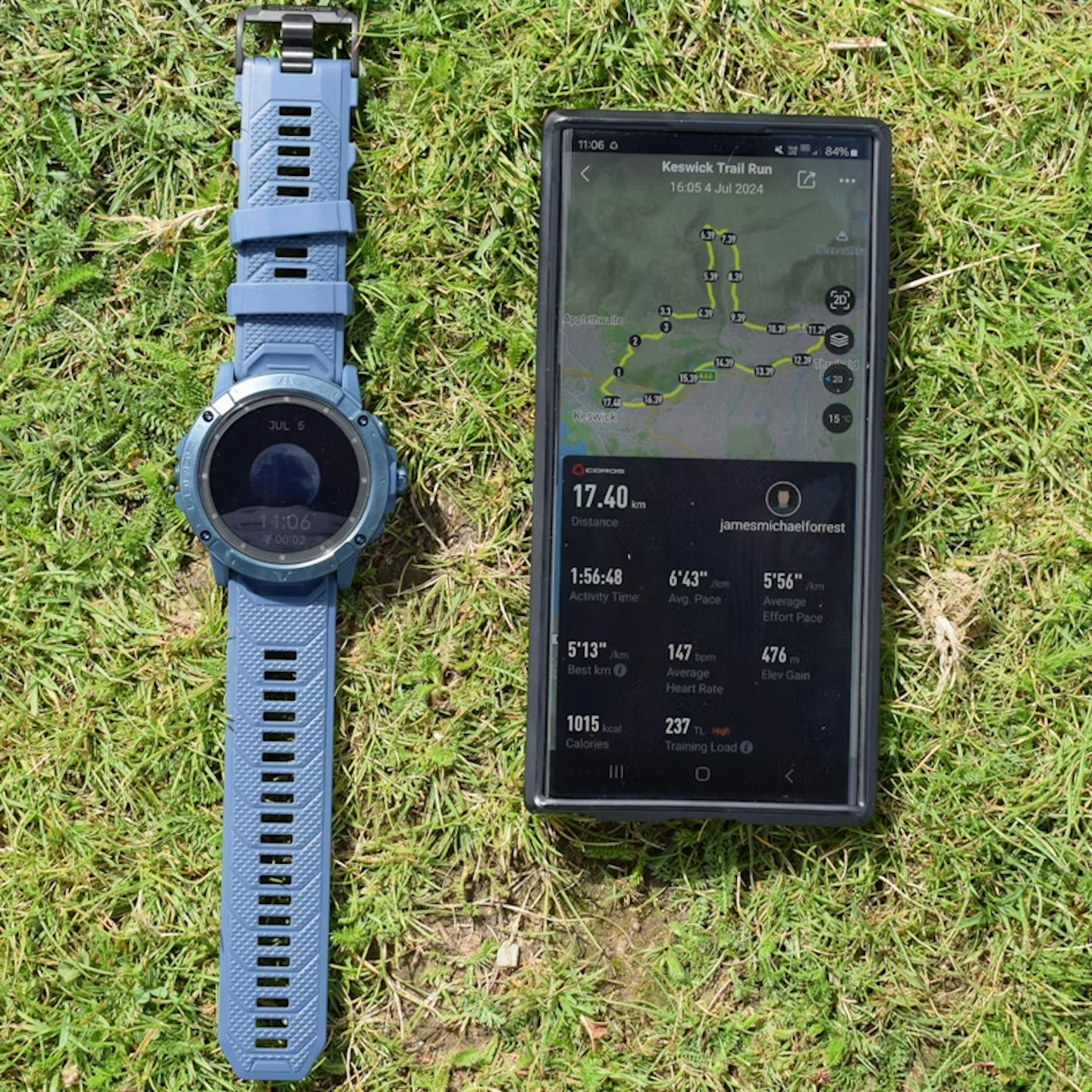 App connection of Coros Vertix 2S GPS running watch