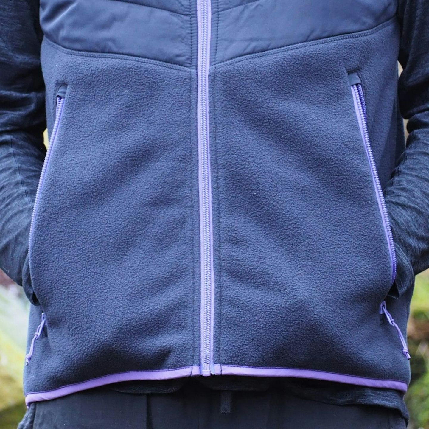 Lower half of BAM 73 Zero Fleece Gilet