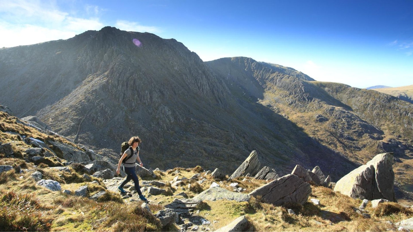 Bristly Ridge & Tryfan seen from Cwm Tryfan