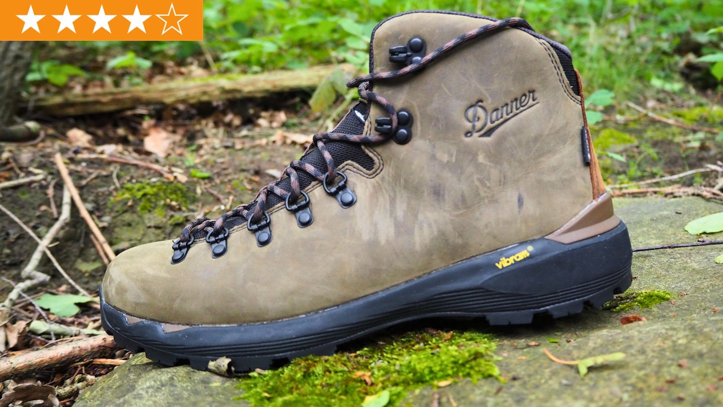 Side profile of Danner Mountain 6600 EVO with LFTO star rating in top left corner