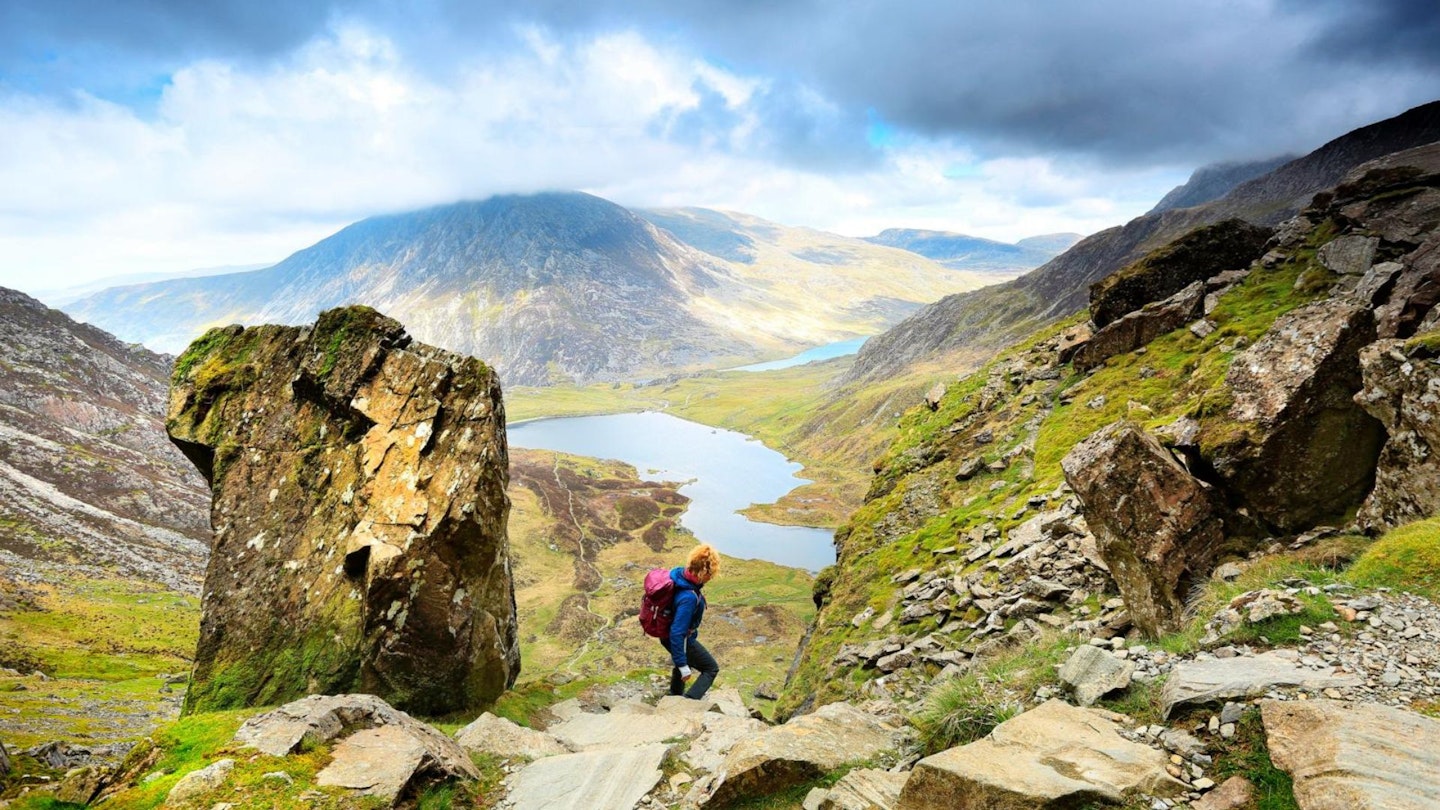 Devil's Kitchen Path Cwm Idwal Ogwen Valley Snowdonia North Wales