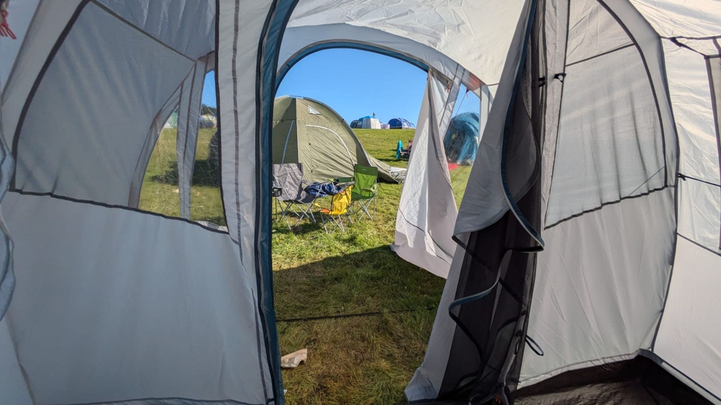 Door on the EasyCamp Palmdale 500 Lux