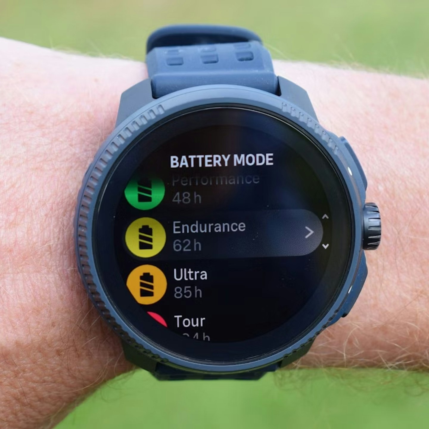 Endurance battery mode of Suunto Race GPS running watch