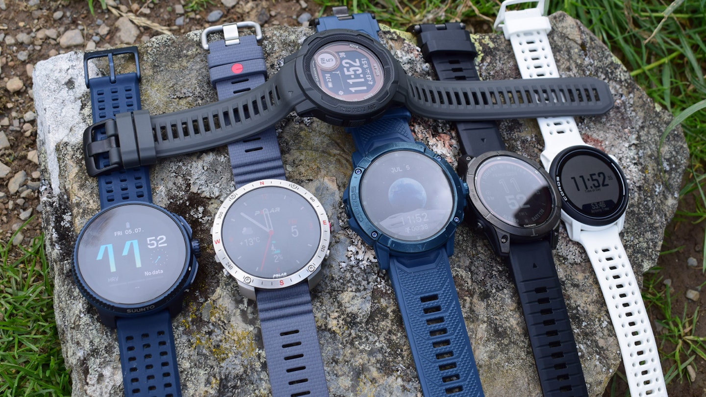 Group testing GPS trail running watches for review from Suunto Garmin and Polar