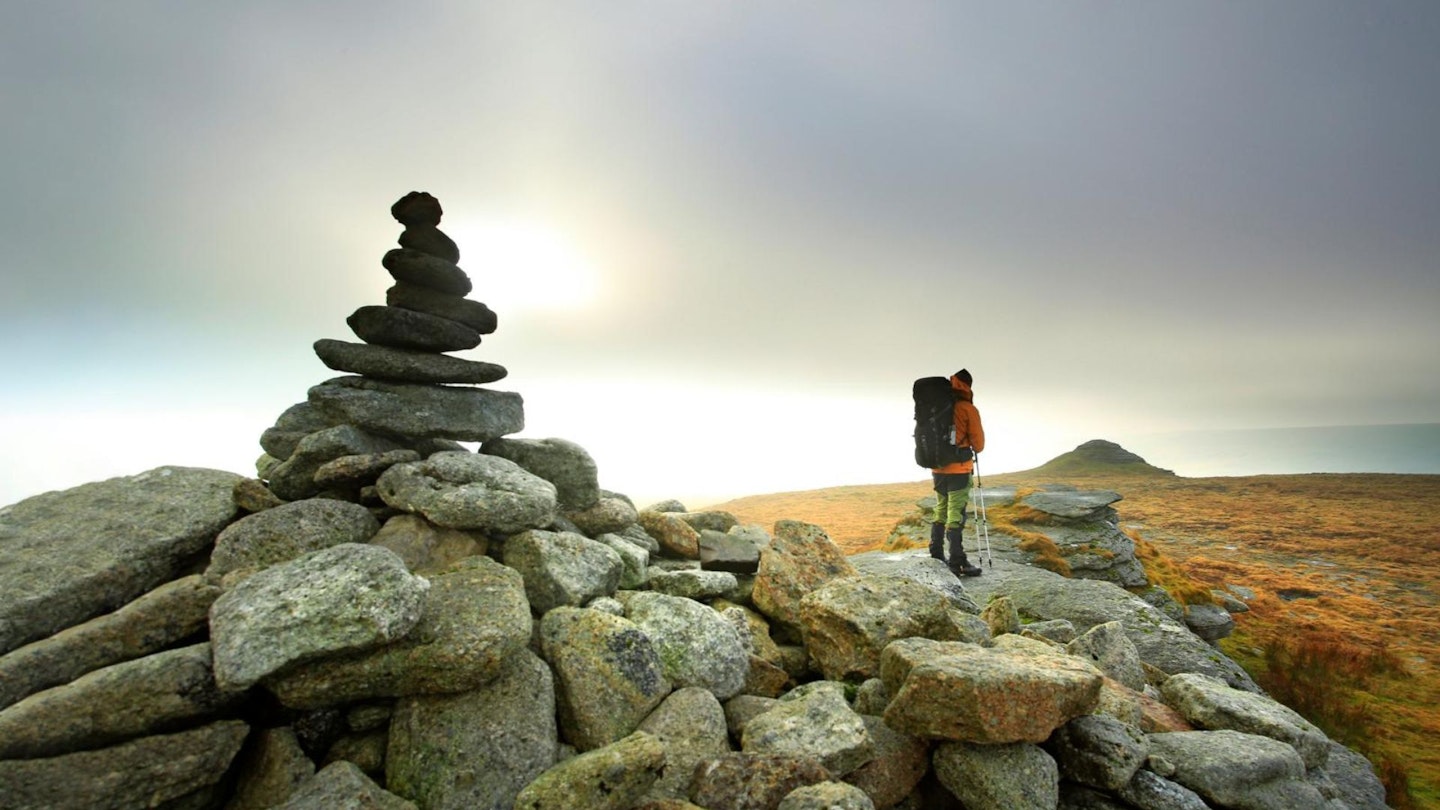 High Willhays Summit Dartmoor Winter Backpack