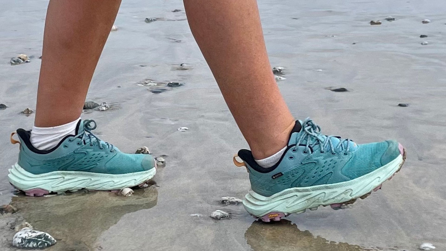 Hoka Anacapa 2 Low GORE-TEX hiking shoe lifestyle shot