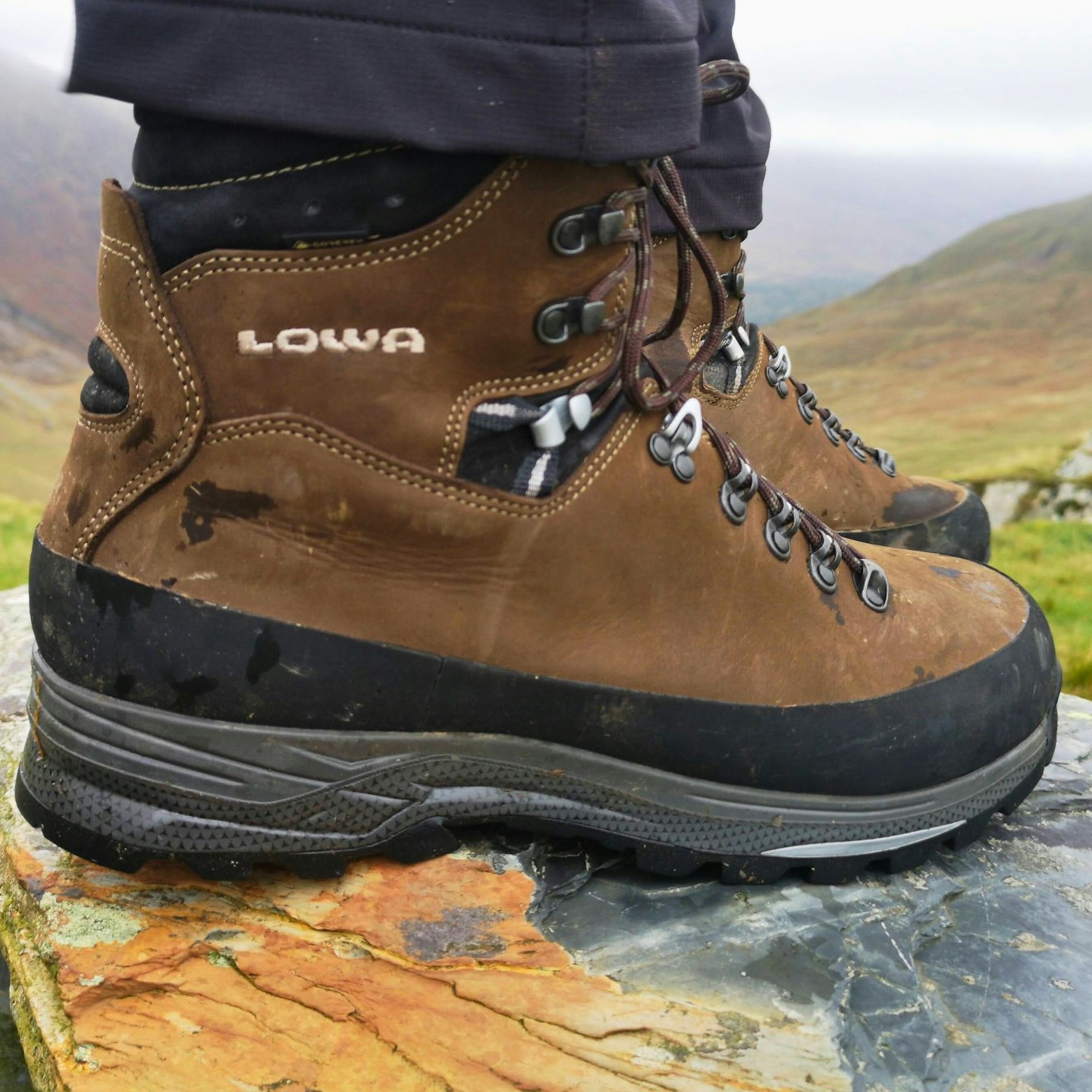 Lowa Tibet GTX midsole and upper