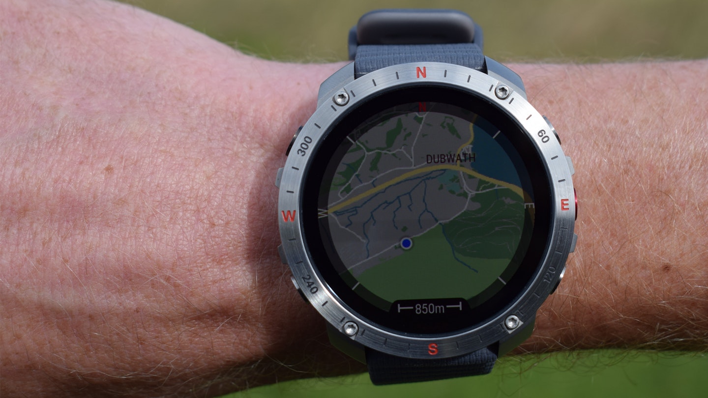 Map Navigation tool on Polar Grit X2 Pro running smartwatch