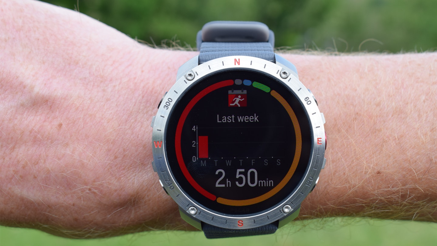 Run fitness tracking on Polar Grit X2 Pro smartwatch