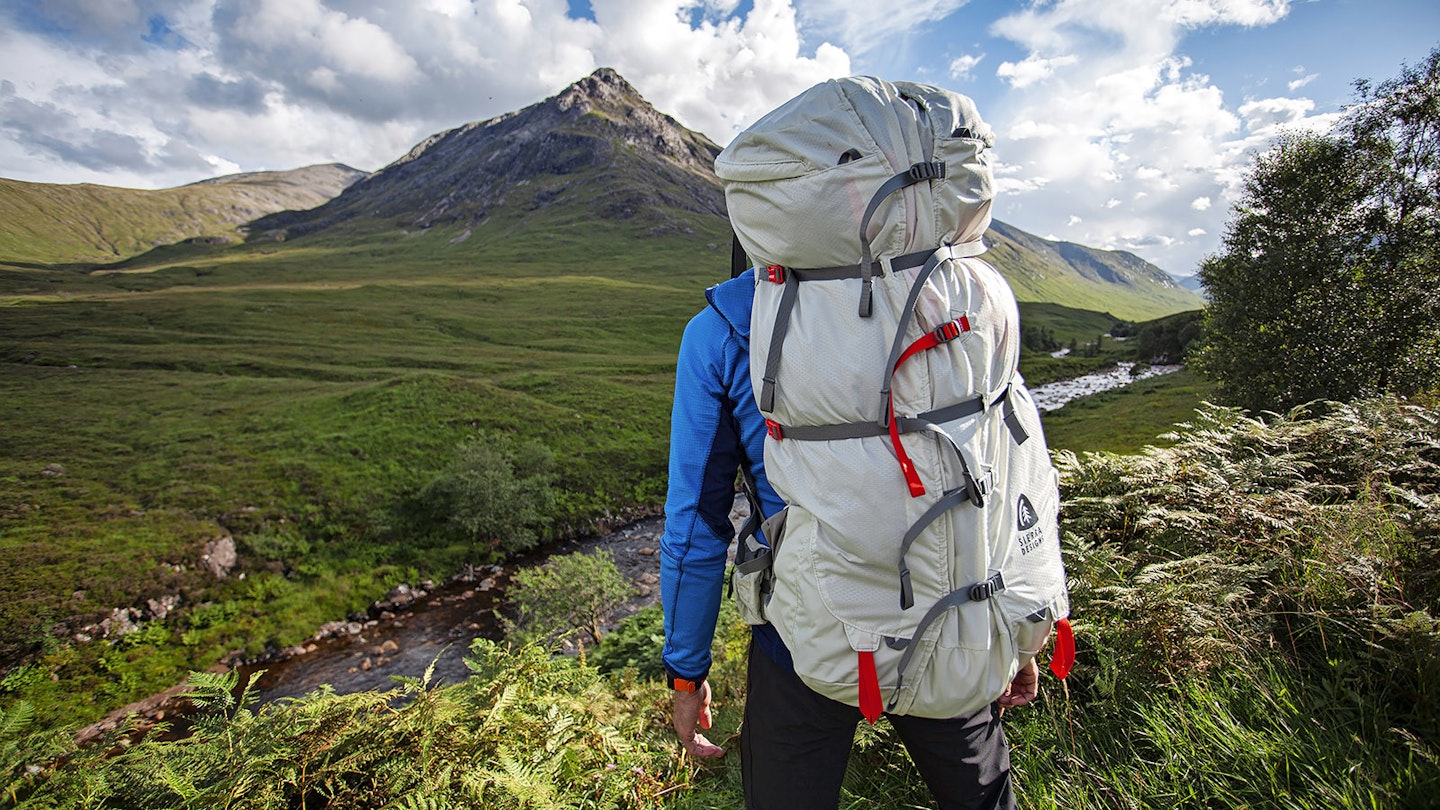 Sierra Designs Flex Capacitor rucksack on test in mountains