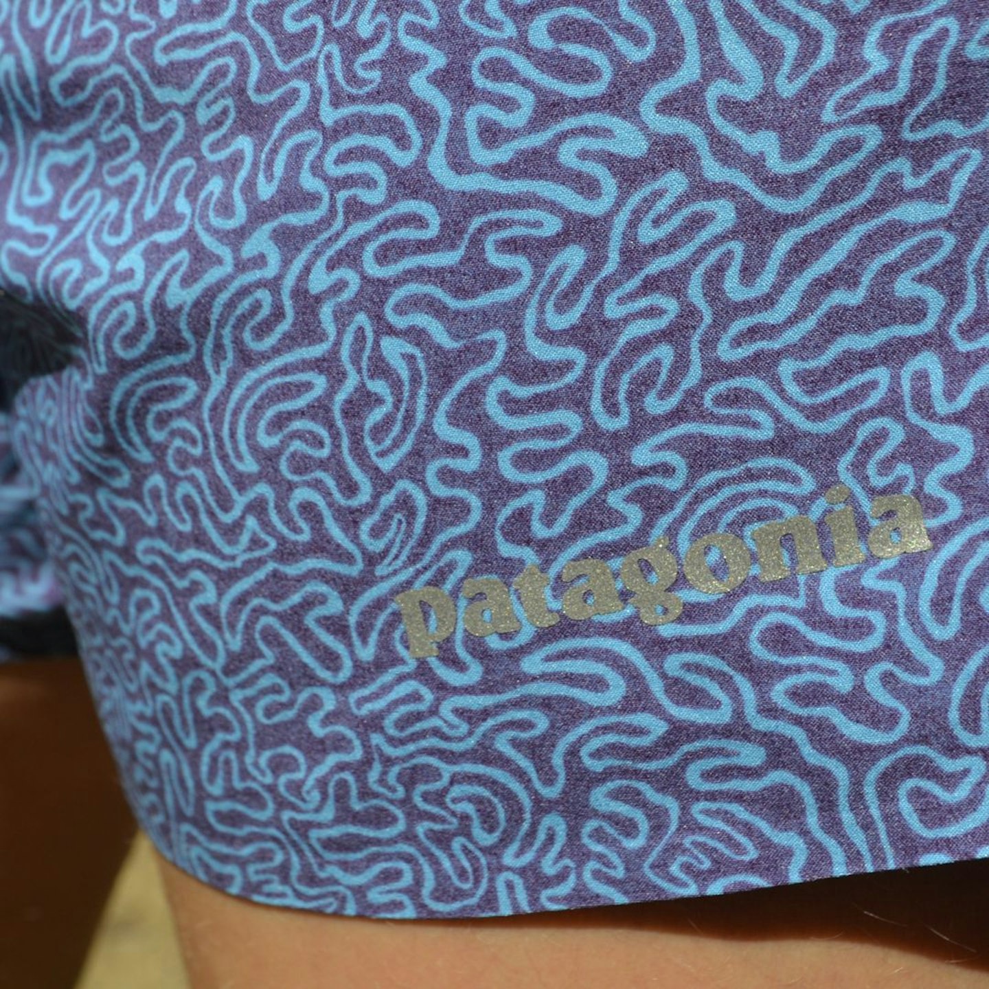 Squarecrop patagonia shorts logo