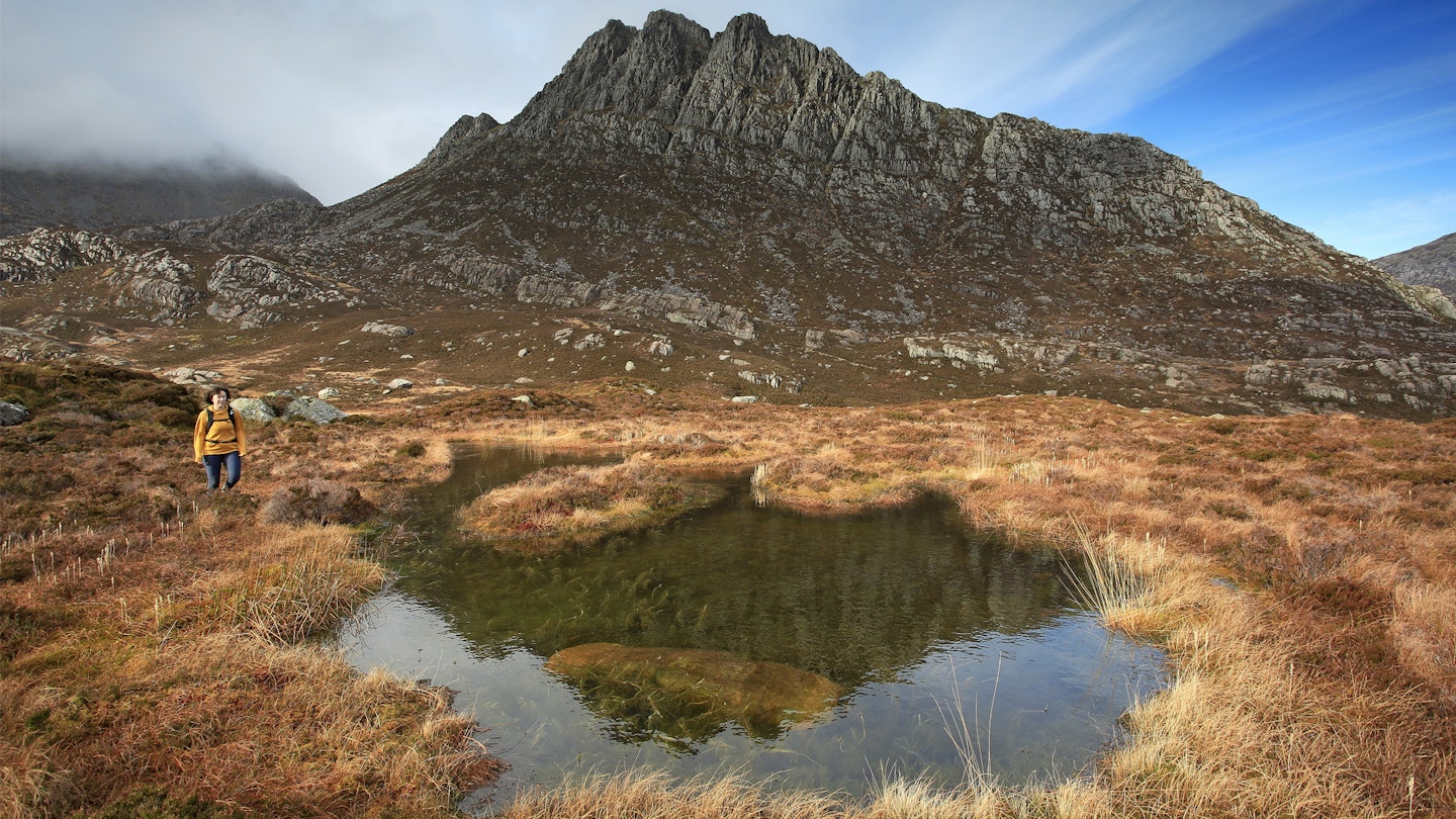 Tryfan mountain on the Welsh 3000s